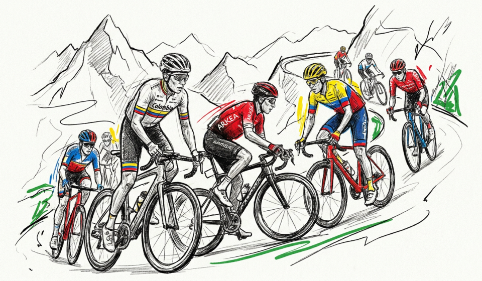 Colombianos en el Tour de Suiza 2026