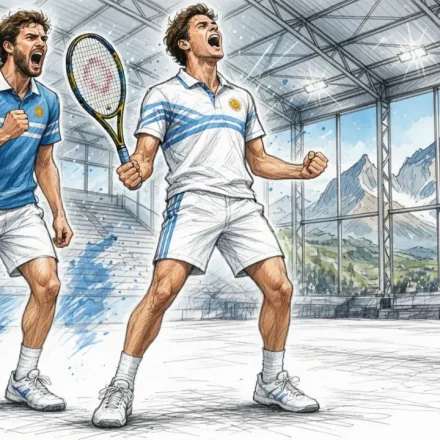 Selección argentina de tenis entrena en Neuquén Copa Davis