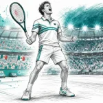 Ilustración editorial Iva Jovic tenis Abierto Guadalajara cuartos