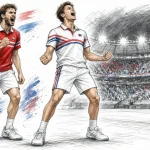 Ilustración editorial Paraguay vs Argentina ODESUR Rosario