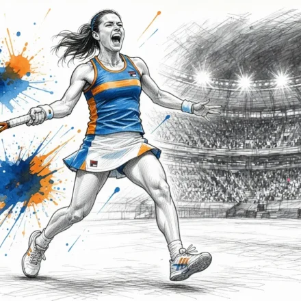 Ilustración editorial Peyton Stearns en semifinal Guadalajara